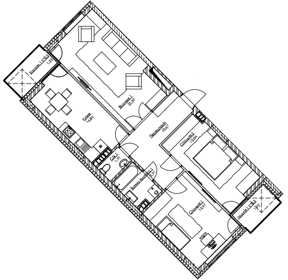 3-кімнатна 87.98 м² в ЖК O2 Residence від 20 734 грн/м², Київ