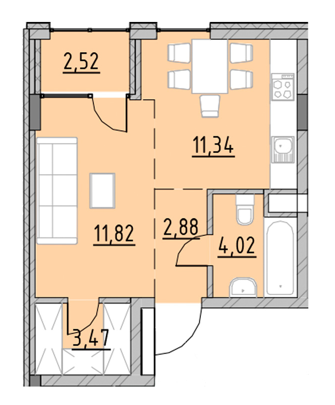Студия 36.05 м² в ЖК Велика Британія от 21 577 грн/м², Львов