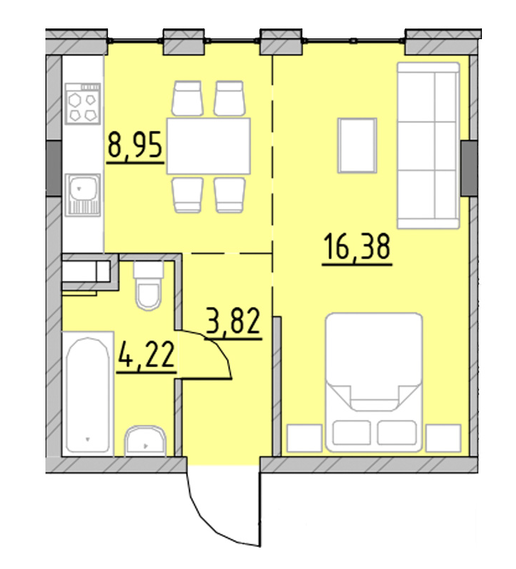 Студия 33.39 м² в ЖК Велика Британія от 21 577 грн/м², Львов