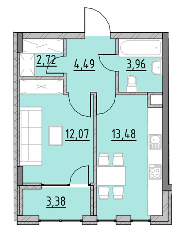 1-комнатная 40.1 м² в ЖК Велика Британія от 15 900 грн/м², Львов