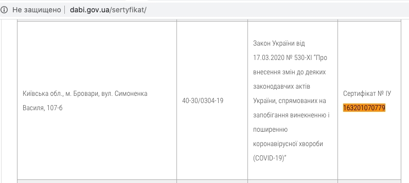 Сертифікат про готовність Дом 2, ЖК Атлант на Київській