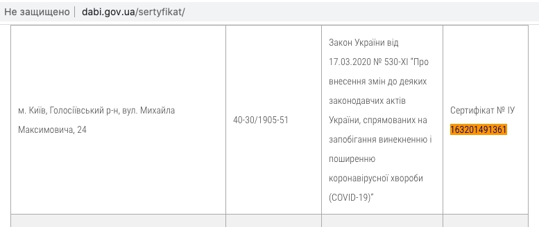 Сертификат о готовности 2 очередь (Бирмингем) Б-2, ЖК Новая Англия