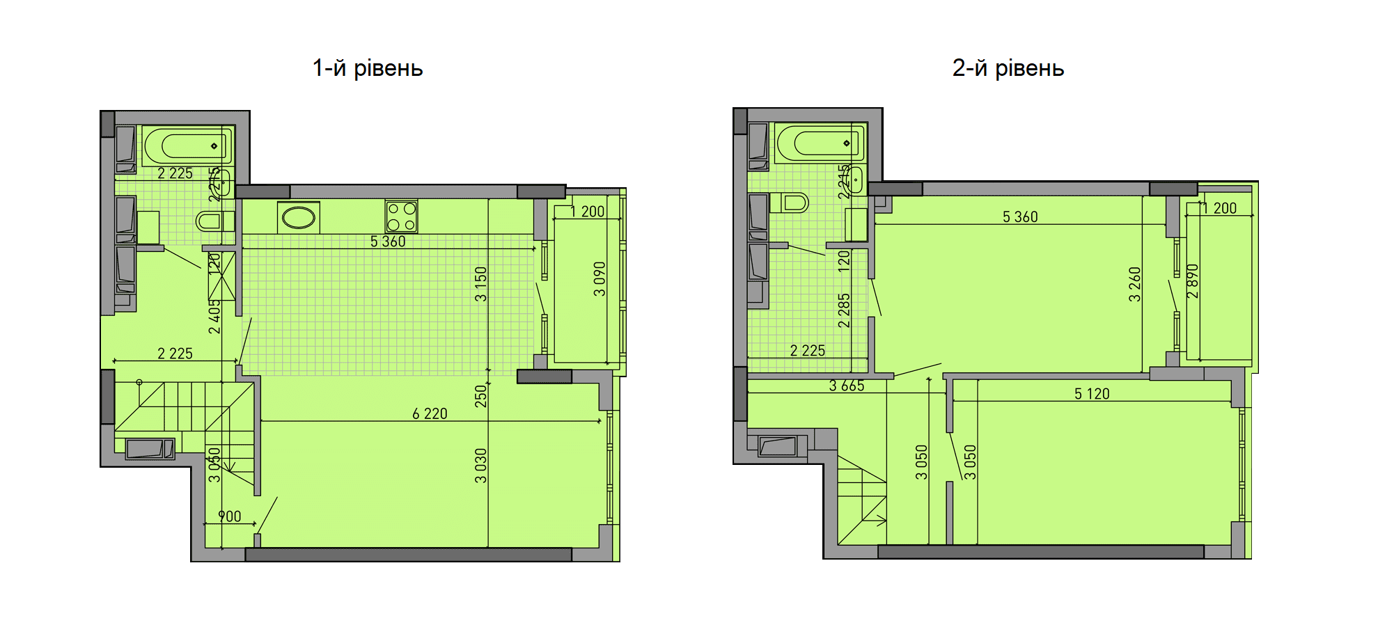 Двухуровневая 155.57 м² в ЖК Паркове місто от 34 450 грн/м², Киев