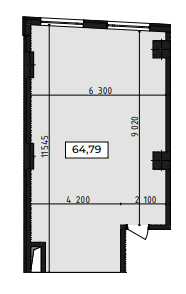 Офіс 64.79 м² в ЖК Be the One від 35 945 грн/м², Київ