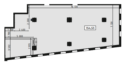 Офіс 154.53 м² в ЖК Be the One від 35 945 грн/м², Київ