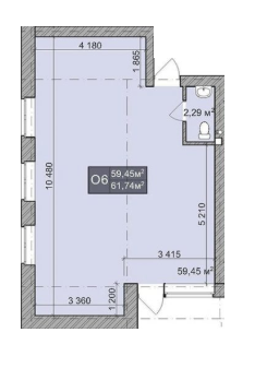 Помещение свободного назначения 61.74 м² в КД Greenwood от 20 000 грн/м², Киев
