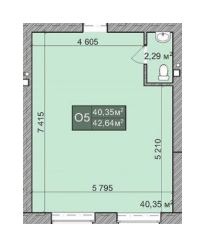 Помещение свободного назначения 42.64 м² в КД Greenwood от 20 000 грн/м², Киев
