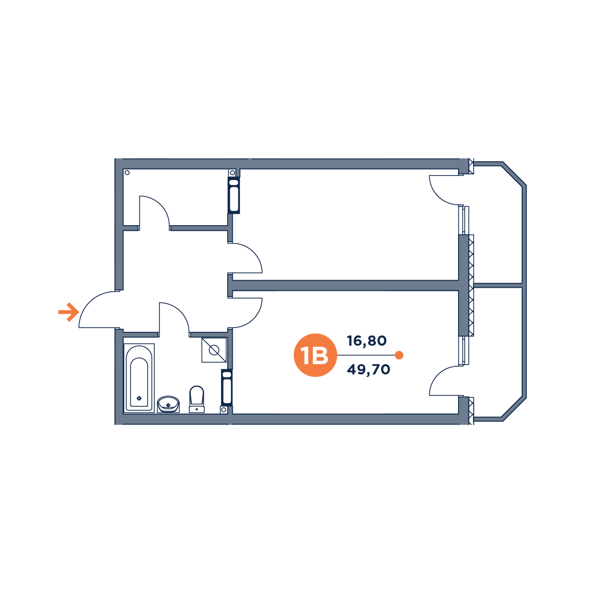 Приміщення вільного призначення 49.7 м² в ЖК Orange City від забудовника, Київ