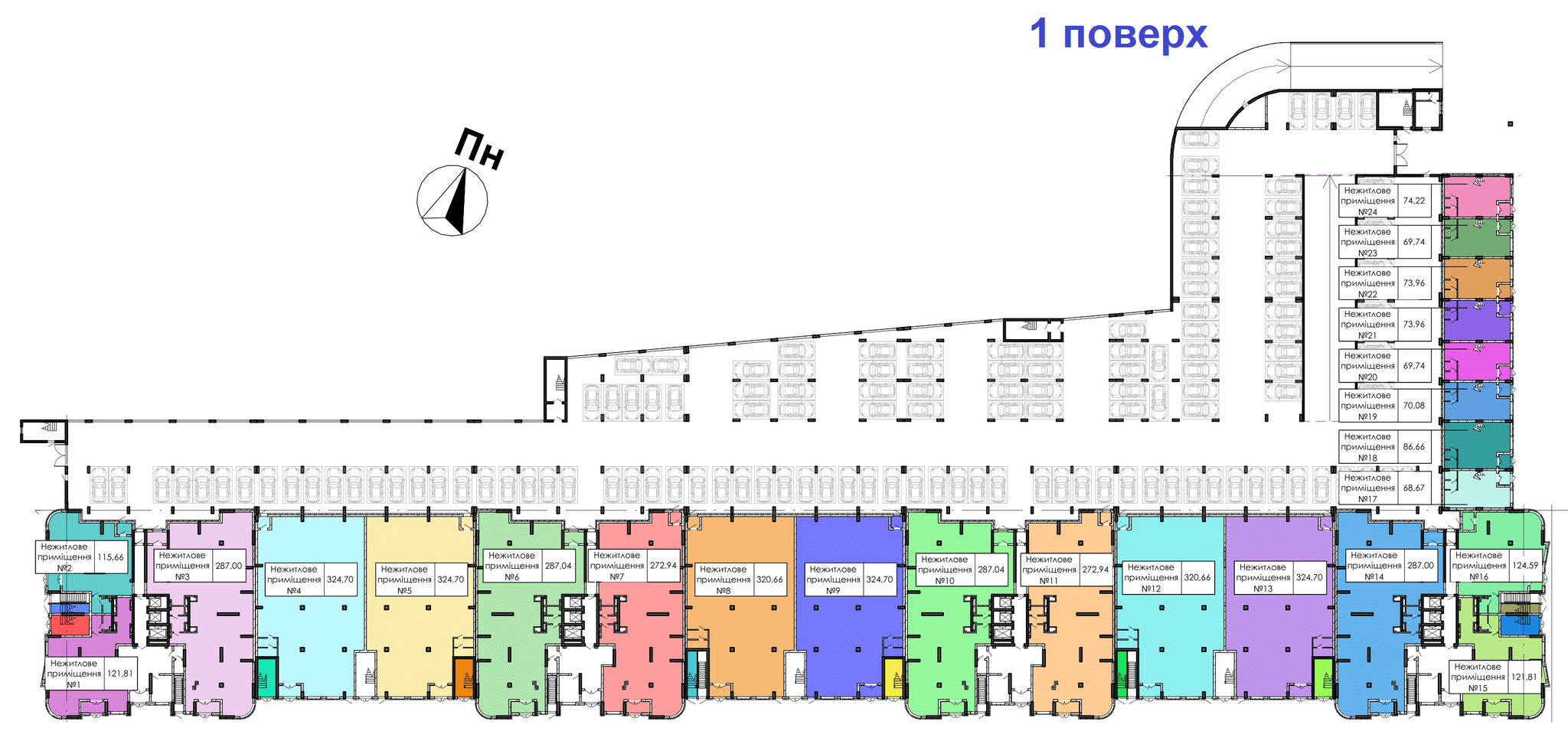Торговельне приміщення 272.94 м² в ЖК Урлівський-2 від забудовника, Київ