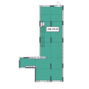 Офис 155.59 м² в ЖК Ривьера от застройщика, Киев