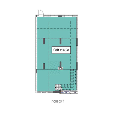 Офис 114.28 м² в ЖК Ривьера от застройщика, Киев