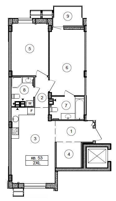 2-кімнатна 71.5 м² в ЖК Respublika від 46 200 грн/м², Київ