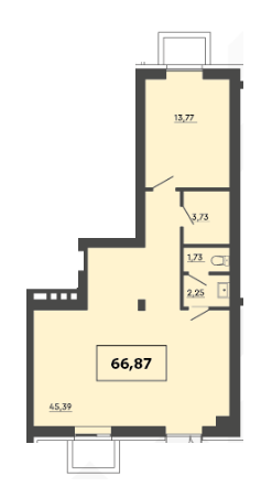 Приміщення вільного призначення 66.87 м² в ЖК Scandia від забудовника, м. Бровари