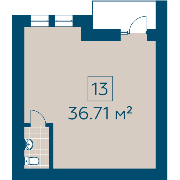 Приміщення вільного призначення 36.71 м² в ЖК Київський від 20 520 грн/м², м. Буча