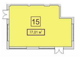 Помещение свободного назначения 77.01 м² в ЖК Центральный-2 от 44 744 грн/м², г. Ирпень