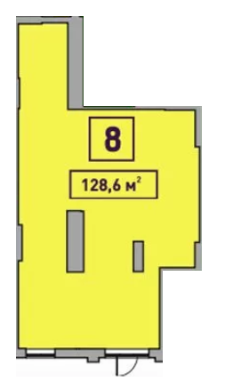 Приміщення вільного призначення 128.6 м² в ЖК Центральний-Преміум від 49 410 грн/м², м. Ірпінь