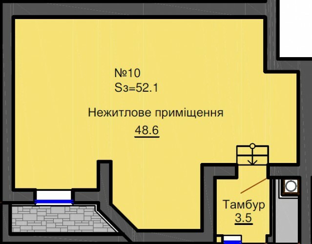 Приміщення вільного призначення 52.1 м² в ЖК Софія Резіденс від забудовника, с. Софіївська Борщагівка