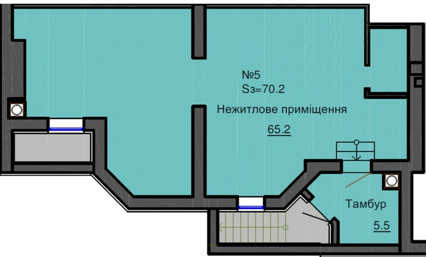 Приміщення вільного призначення 70.2 м² в ЖК Софія Резіденс від забудовника, с. Софіївська Борщагівка