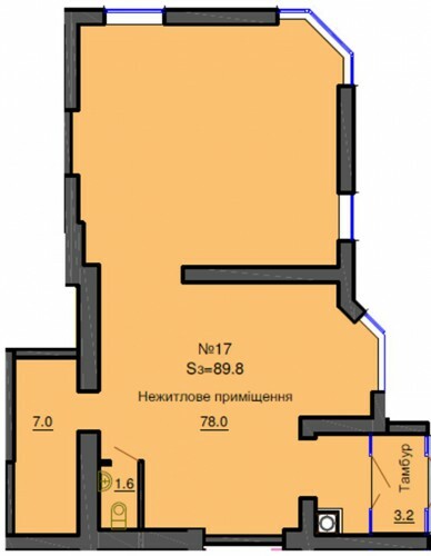Приміщення вільного призначення 89.8 м² в ЖК Софія Резіденс від забудовника, с. Софіївська Борщагівка
