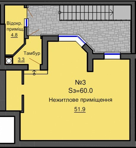 Приміщення вільного призначення 60 м² в ЖК Софія Резіденс від забудовника, с. Софіївська Борщагівка