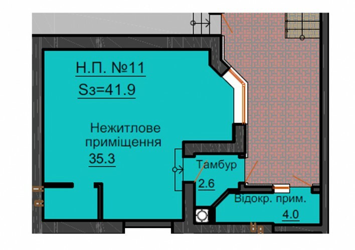 Приміщення вільного призначення 41.9 м² в ЖК Софія Резіденс від забудовника, с. Софіївська Борщагівка