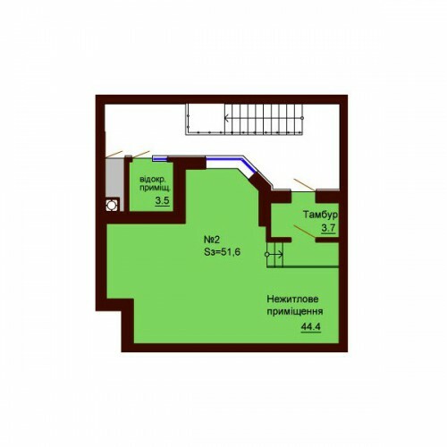 Помещение свободного назначения 51.6 м² в ЖК София Сити от застройщика, с. Софиевская Борщаговка
