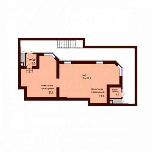 Помещение свободного назначения 92.5 м² в ЖК София Сити от застройщика, с. Софиевская Борщаговка