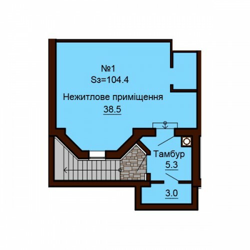 Помещение свободного назначения 104.4 м² в ЖК София Сити от застройщика, с. Софиевская Борщаговка