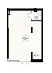 Помещение свободного назначения 32.37 м² в ЖК Residence от застройщика, г. Мироновка