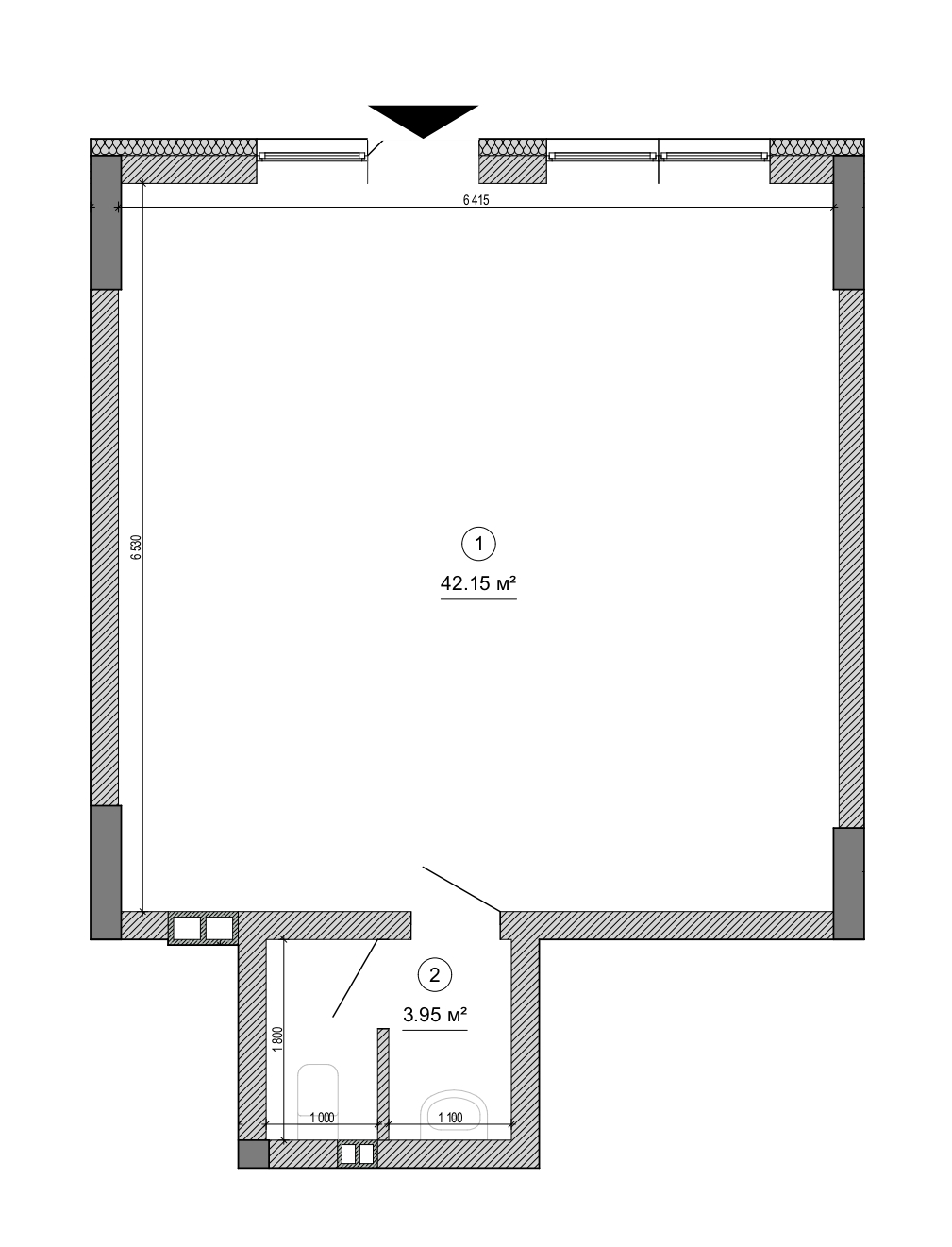 Торговельне приміщення 46.1 м² в ЖК Forward від 38 942 грн/м², Київ