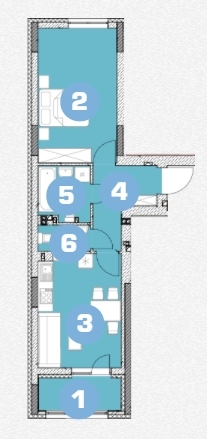 1-кімнатна 49.86 м² в ЖК Ріел Сіті від 15 793 грн/м², Львів