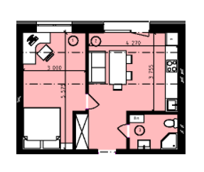 1-комнатная 39.96 м² в ЖК Rothenburg House от 26 100 грн/м², с. Петропавловская Борщаговка