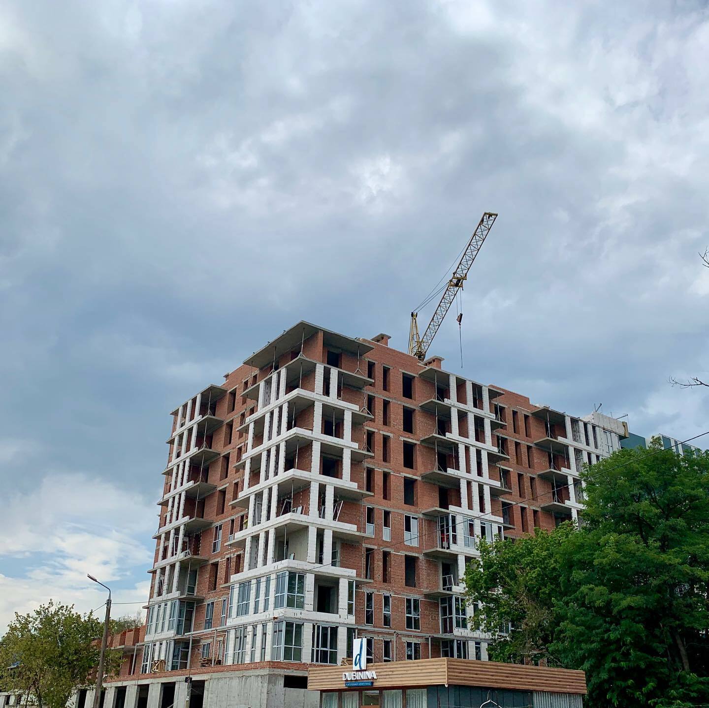 Ход строительства ЖК Dubinina, авг, 2020 год