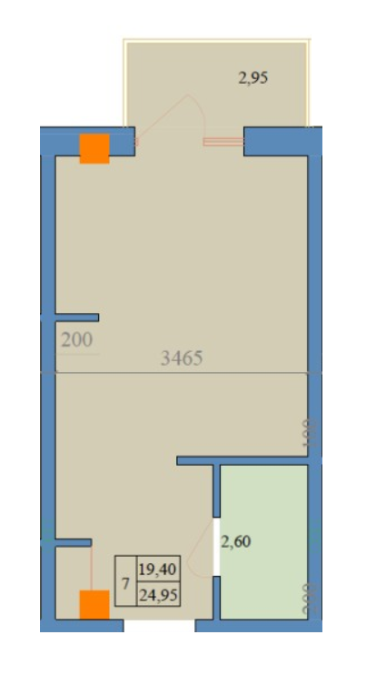 1-комнатная 24.95 м² в ЖК Свобода-2 от 45 950 грн/м², Харьков