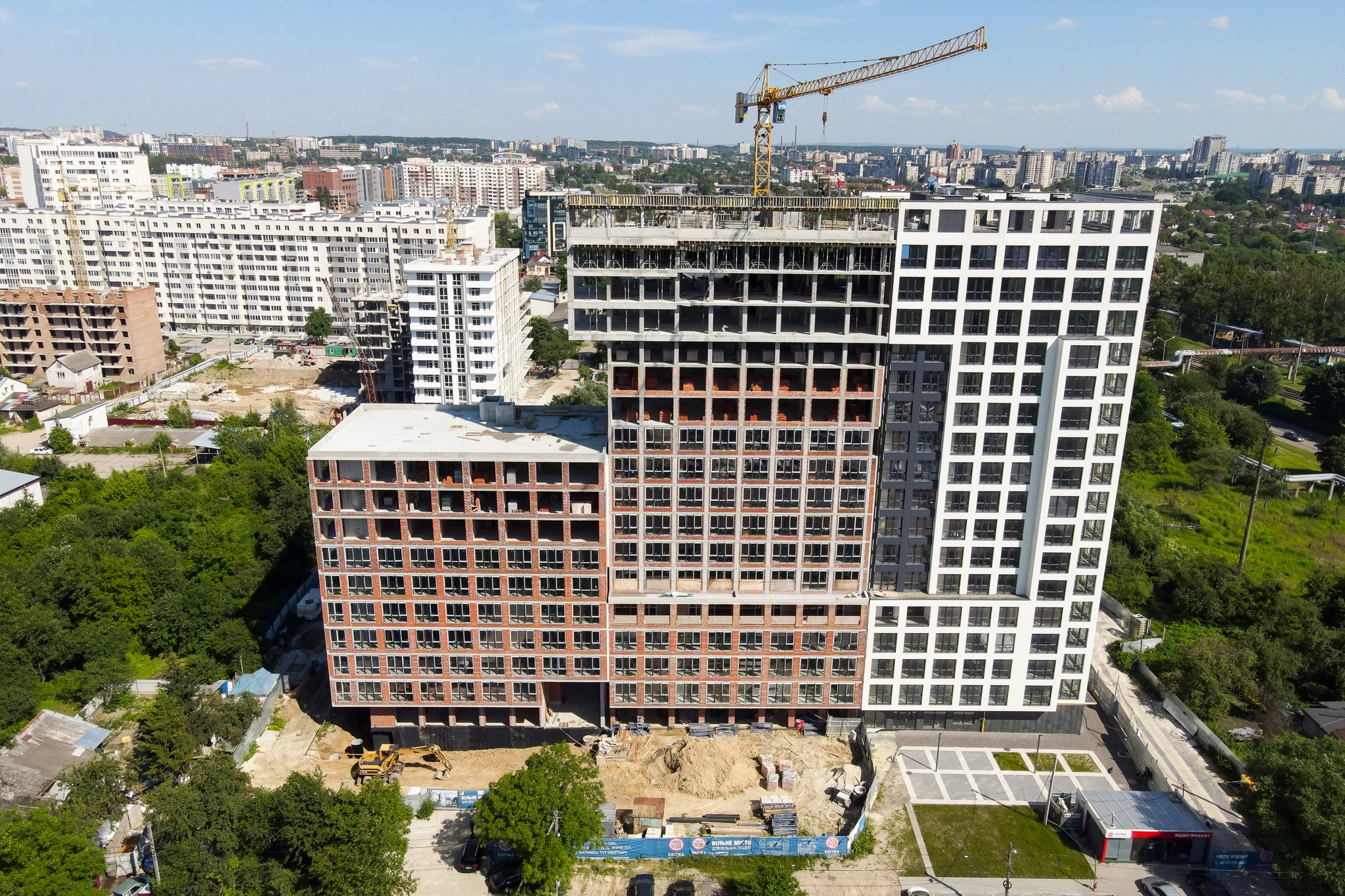 Хід будівництва ЖК Вільне Місто, черв, 2020 рік