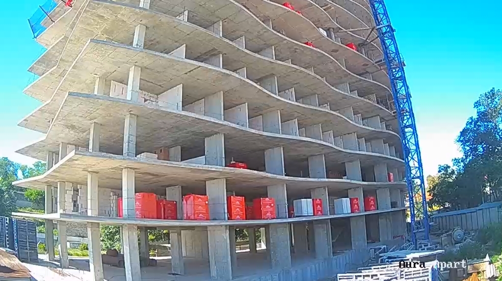 Хід будівництва  Aura Apart, серп, 2020 рік