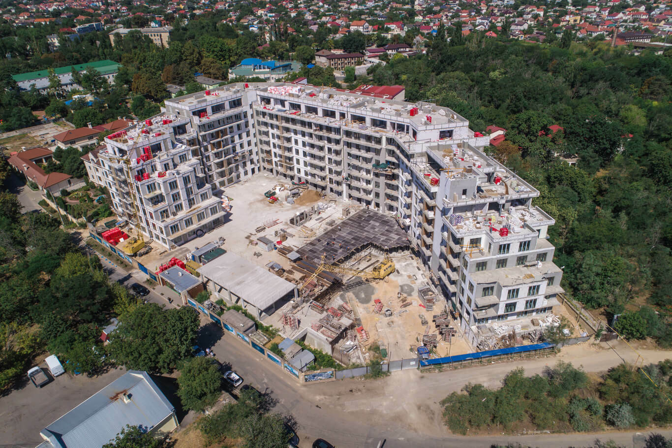Ход строительства ЖК MARINIST residence, июль, 2020 год