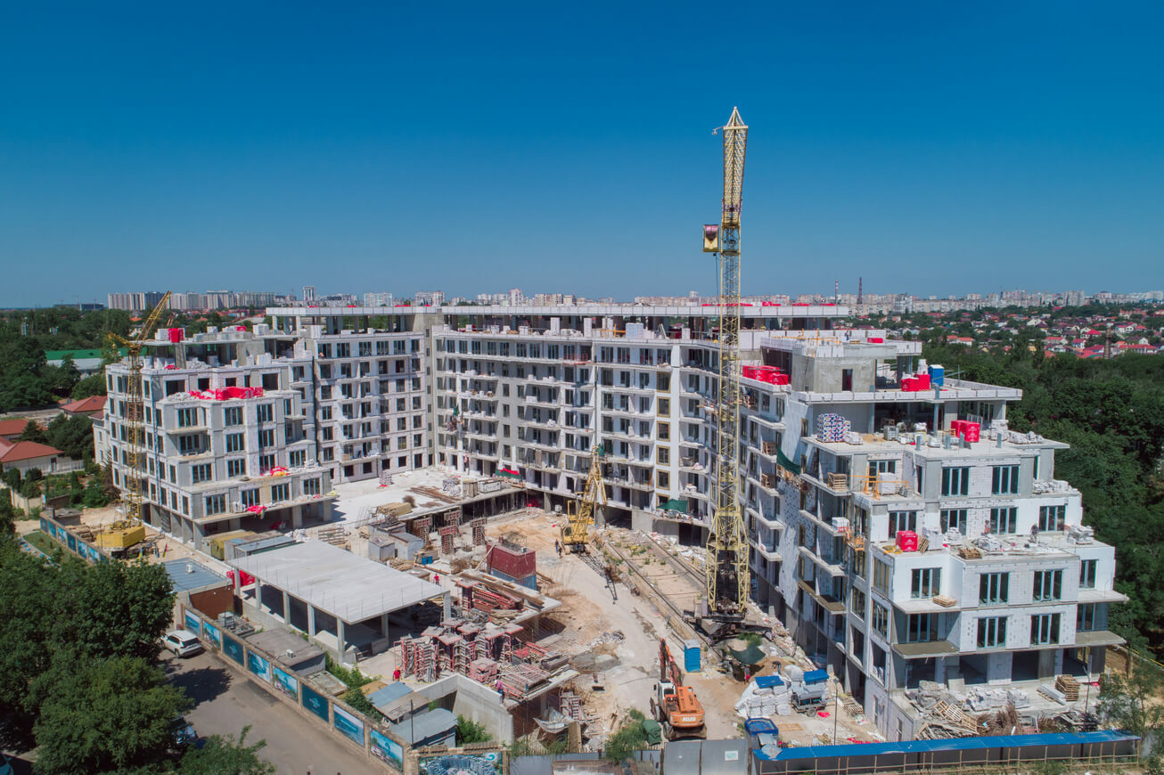 Ход строительства ЖК MARINIST residence, июнь, 2020 год