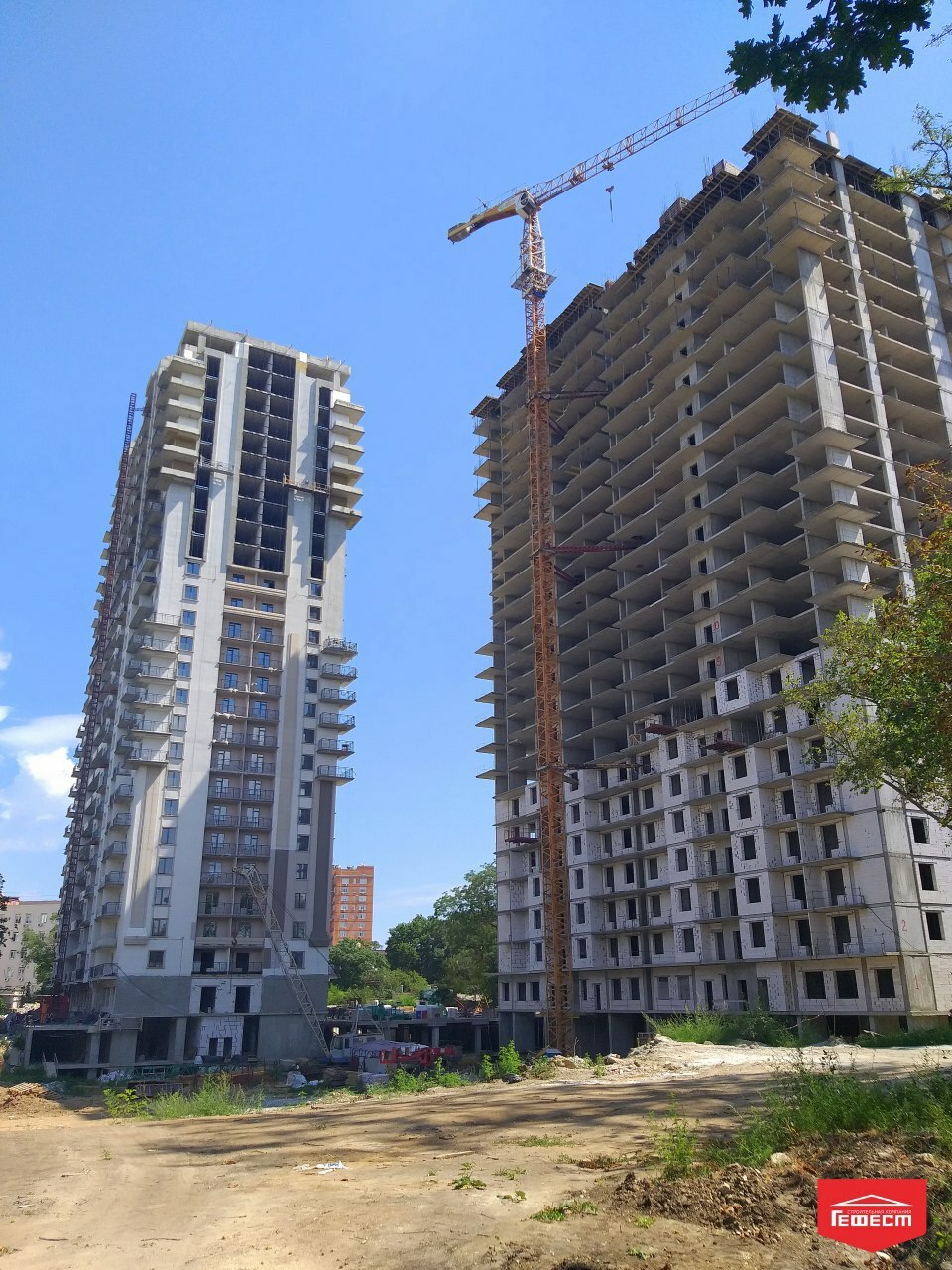 Хід будівництва ЖК Акрополь, серп, 2020 рік
