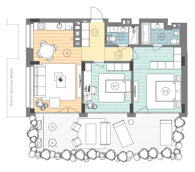 2-кімнатна 86.7 м² в ЖК UNIT.Home від 52 900 грн/м², Київ