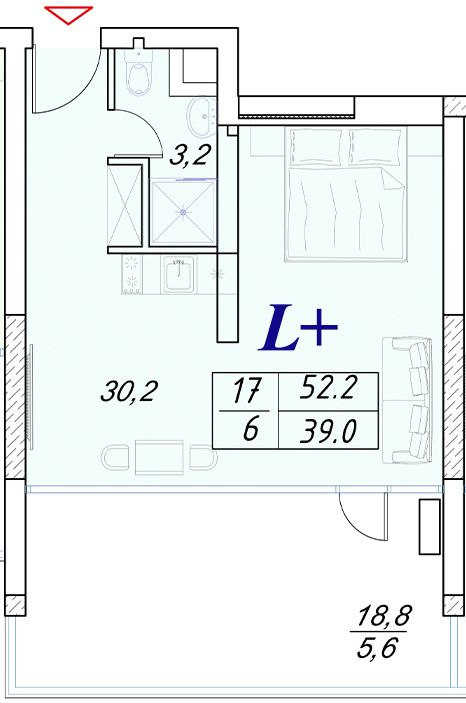 2-кімнатна 52.2 м² в Апарт-комплекс Best Resort Apartments від 31 100 грн/м², м. Чорноморск