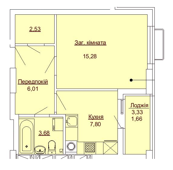 1-кімнатна 36.96 м² в ЖК Royal Park від 21 850 грн/м², м. Ірпінь