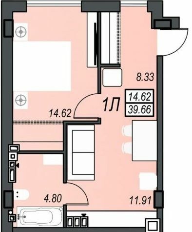 1-кімнатна 39.66 м² в ЖК Sunrise City від 23 350 грн/м², м. Чорноморск