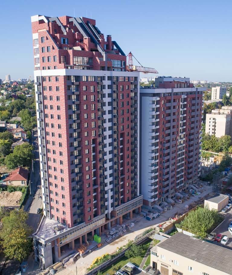 Ход строительства ЖК West House, авг, 2020 год