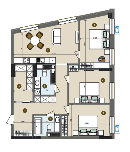 3-кімнатна 92.84 м² в ЖК Chalet від 33 600 грн/м², Київ