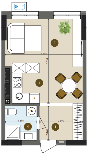 Студія 31.24 м² в ЖК Chalet від 27 900 грн/м², Київ