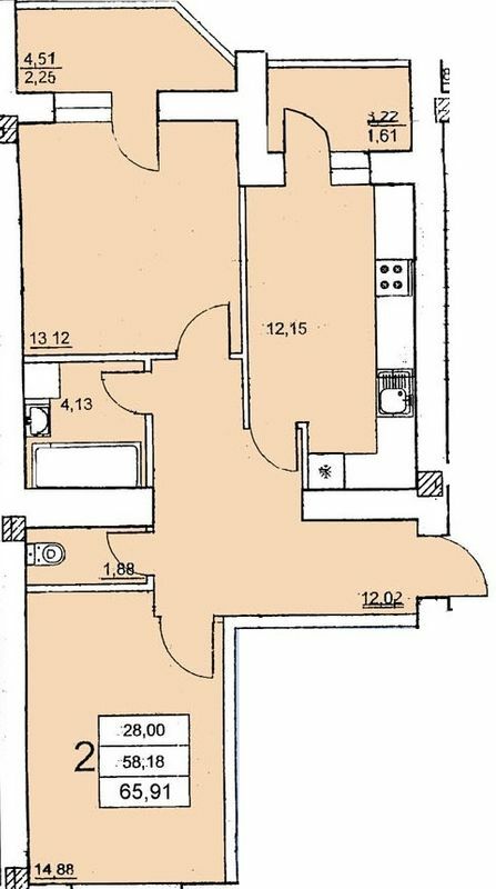 1-кімнатна 42.5 м² в ЖК Нові Черемушки від 17 500 грн/м², Одеса