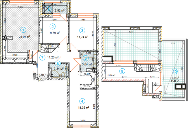 Двухуровневая 116.22 м² в ЖК SKY AVENUE от 27 524 грн/м², Киев