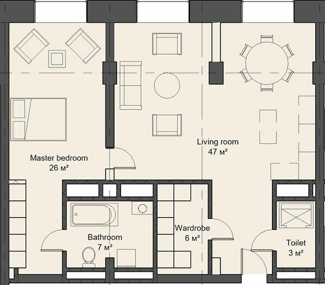 2-комнатная 89 м² в Апарт-комплекс Kristal Plaza от 48 800 грн/м², Львов