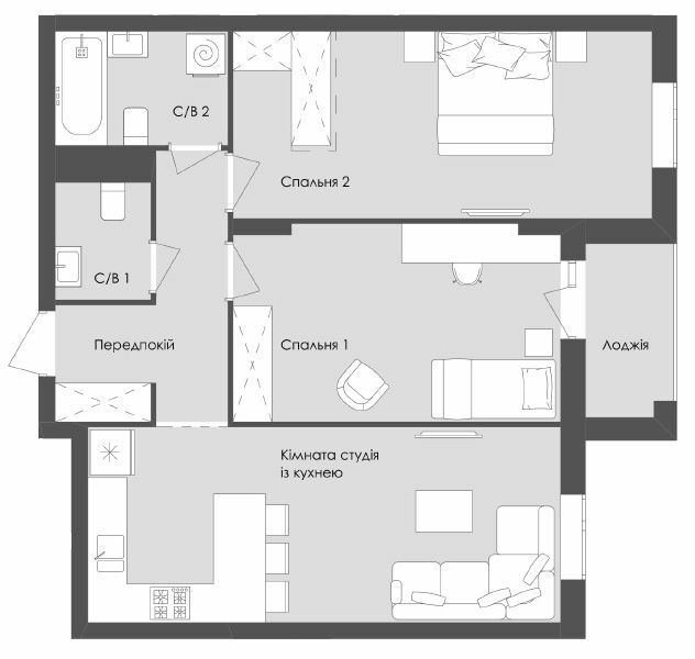 2-комнатная 70.12 м² в ЖК Avalon Zelena Street от 17 100 грн/м², Львов